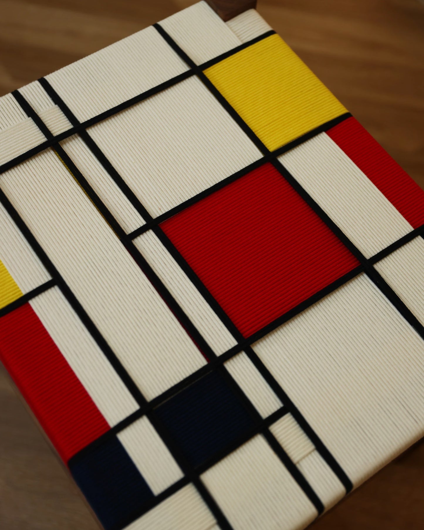 Handwoven “Piet Mondrian” Side Table Type C