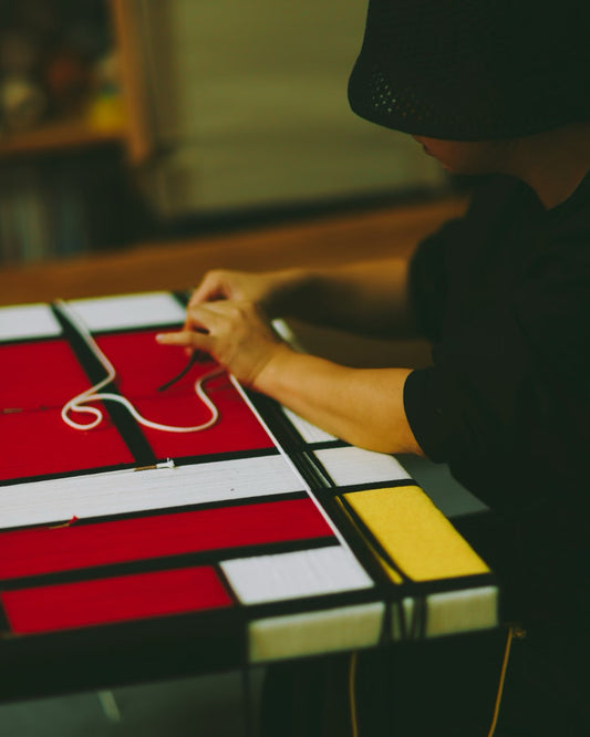 Handwoven “Piet Mondrian” Wall Art Type A