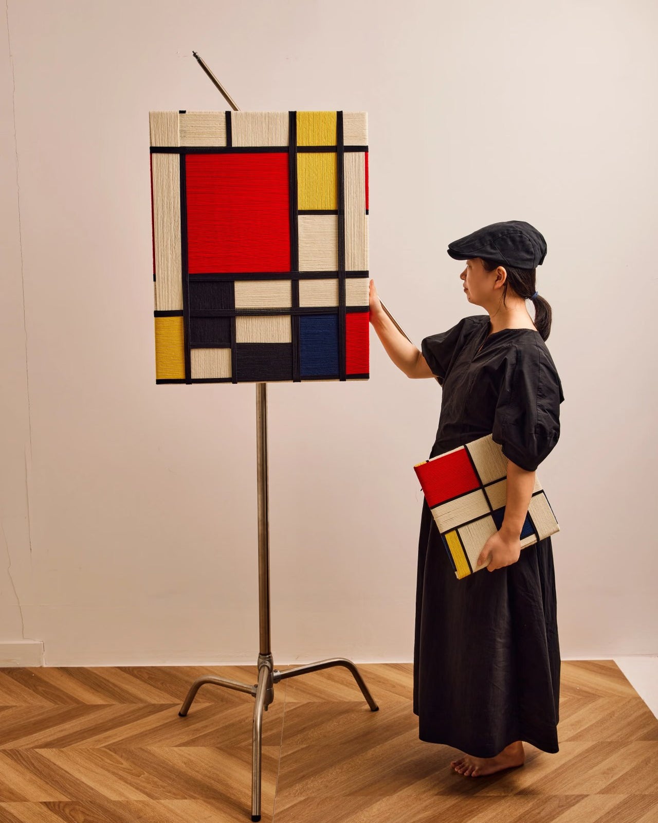 Handwoven “Piet Mondrian” Wall Art Type C