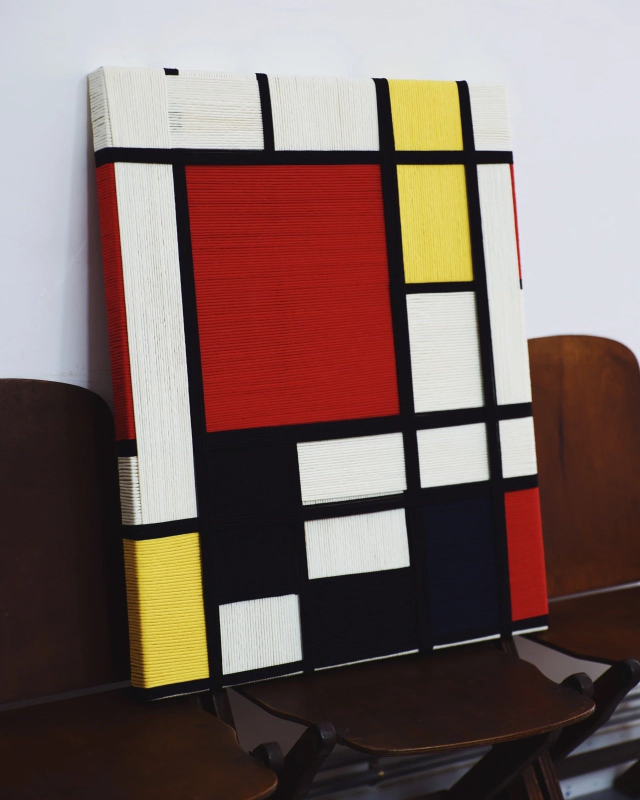 Handwoven “Piet Mondrian” Wall Art Type C