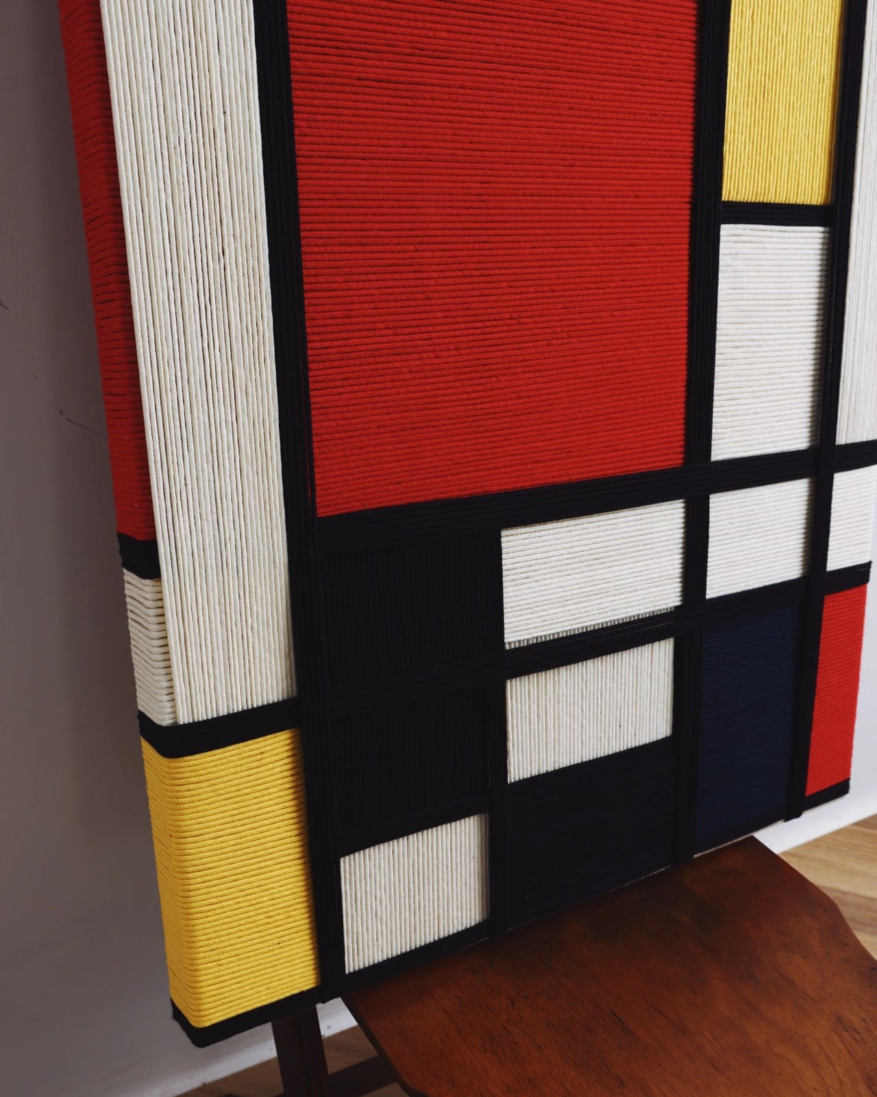 Handwoven “Piet Mondrian” Wall Art Type C