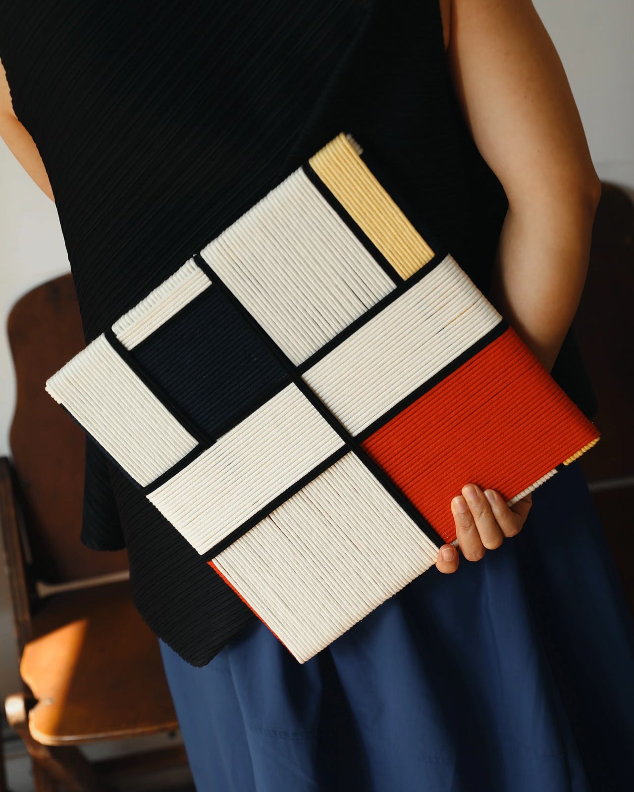 Handwoven “Piet Mondrian” Wall Art Type B