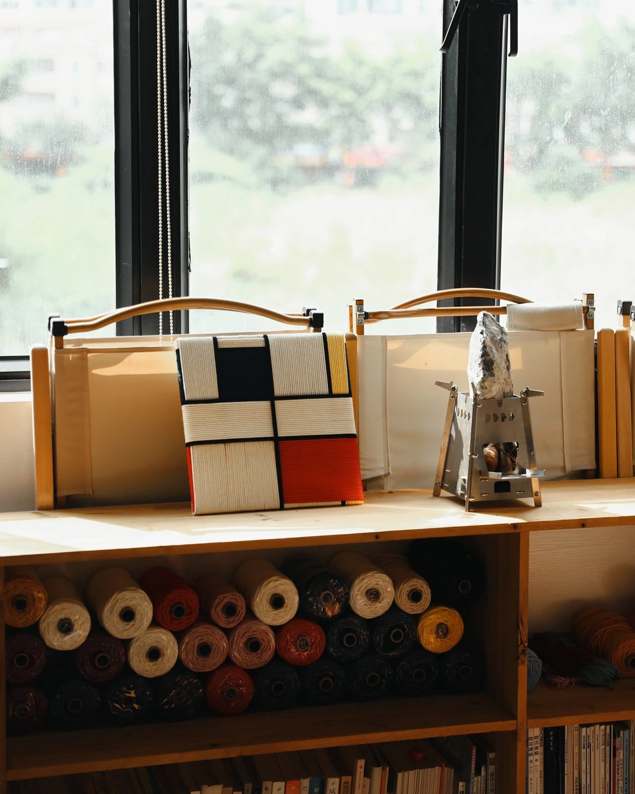 Handwoven “Piet Mondrian” Wall Art Type B