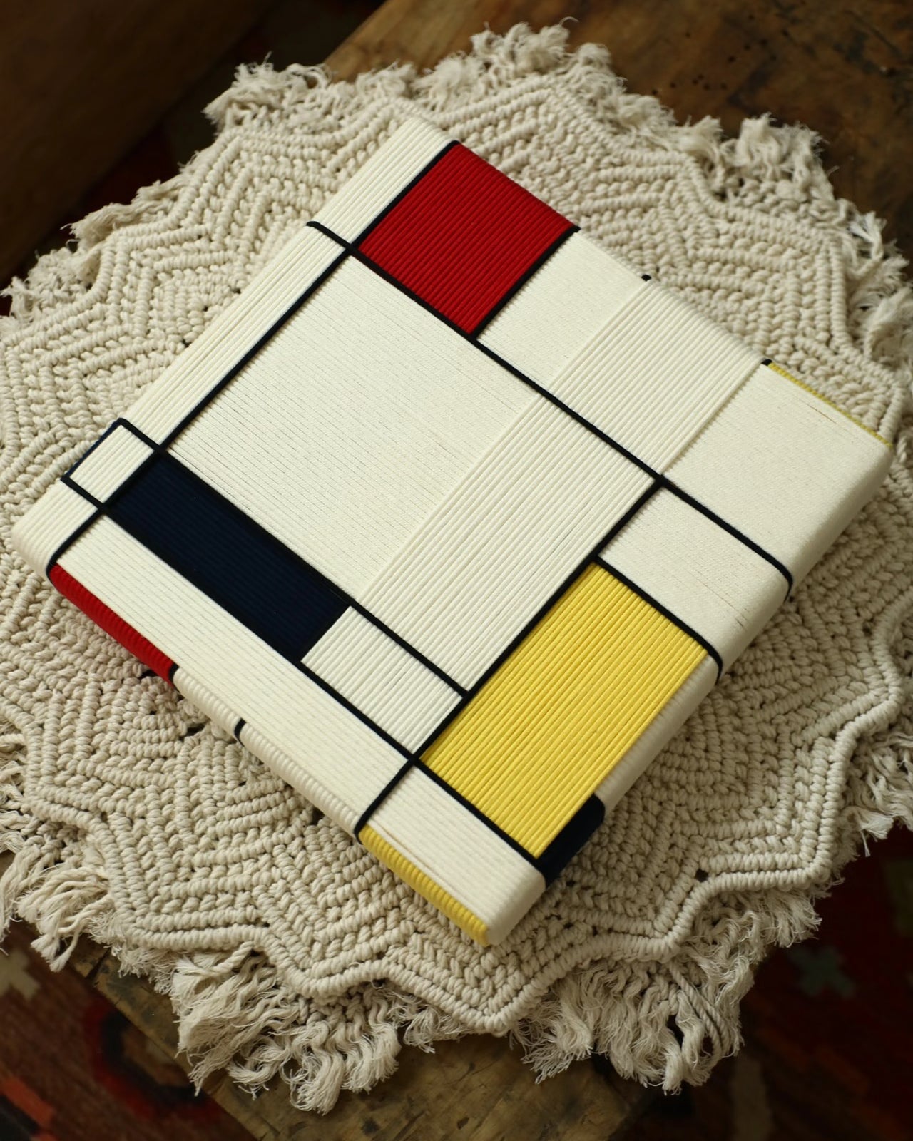 Handwoven “Piet Mondrian” Wall Art Type A