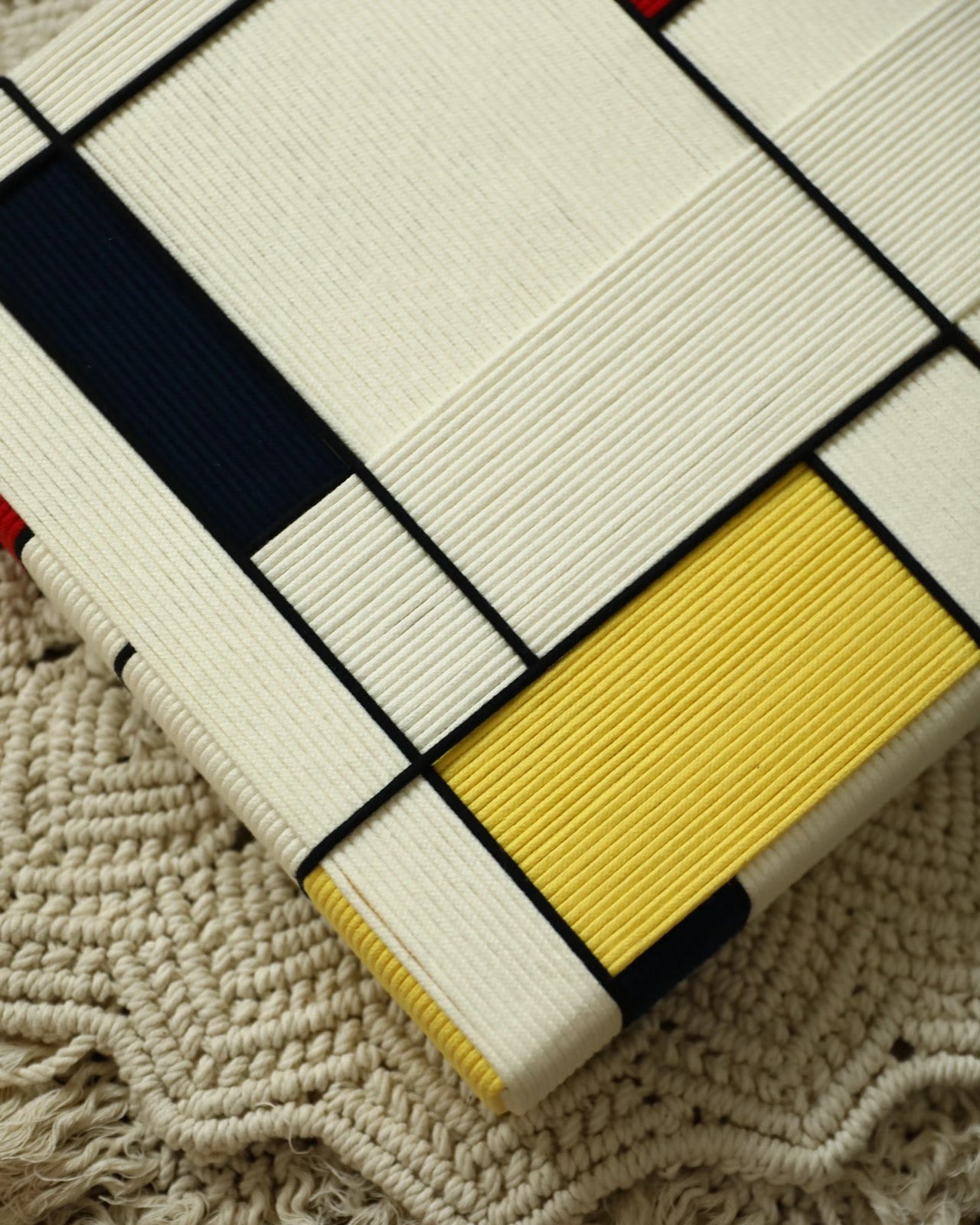 Handwoven “Piet Mondrian” Wall Art Type A