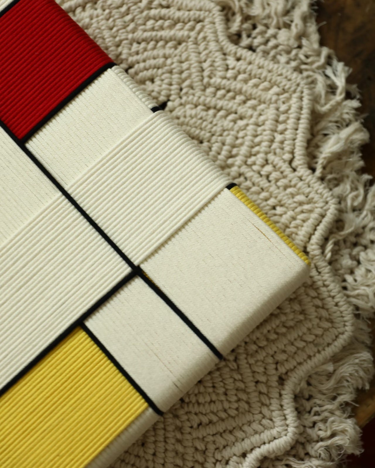 Handwoven “Piet Mondrian” Wall Art Type A
