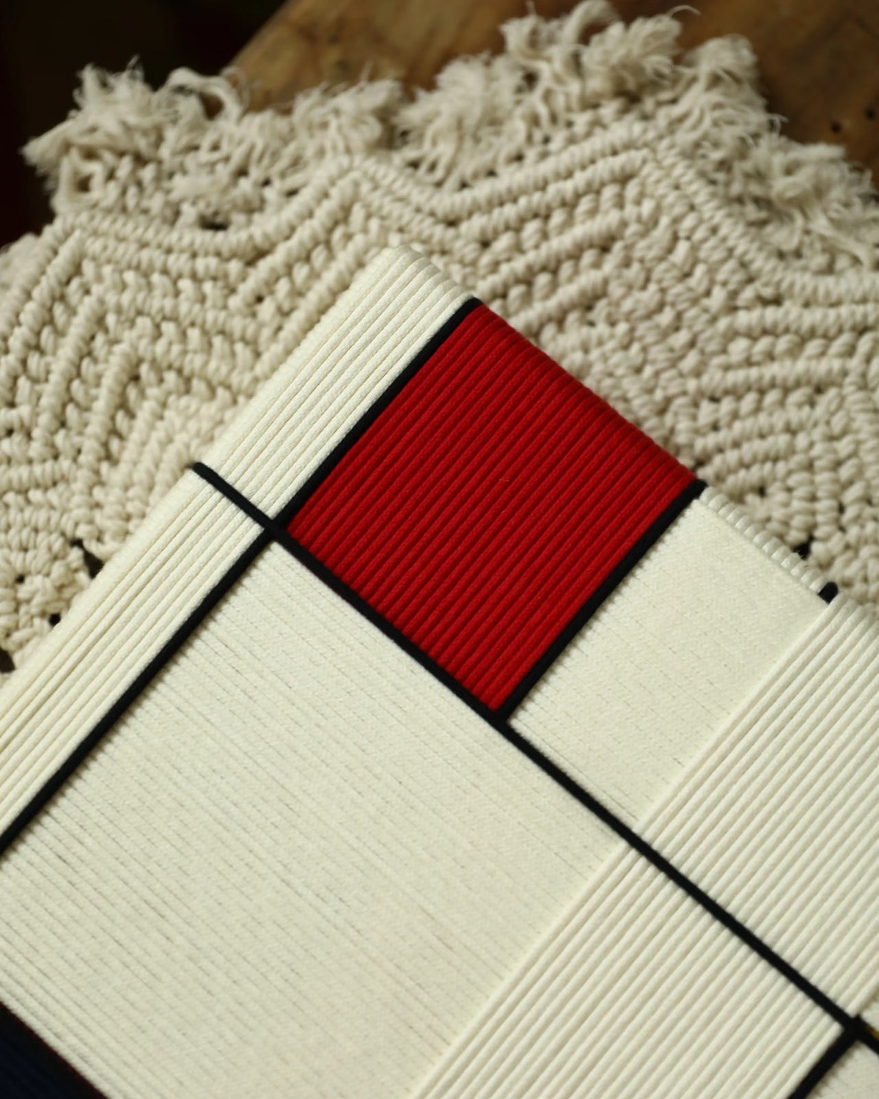 Handwoven “Piet Mondrian” Wall Art Type A