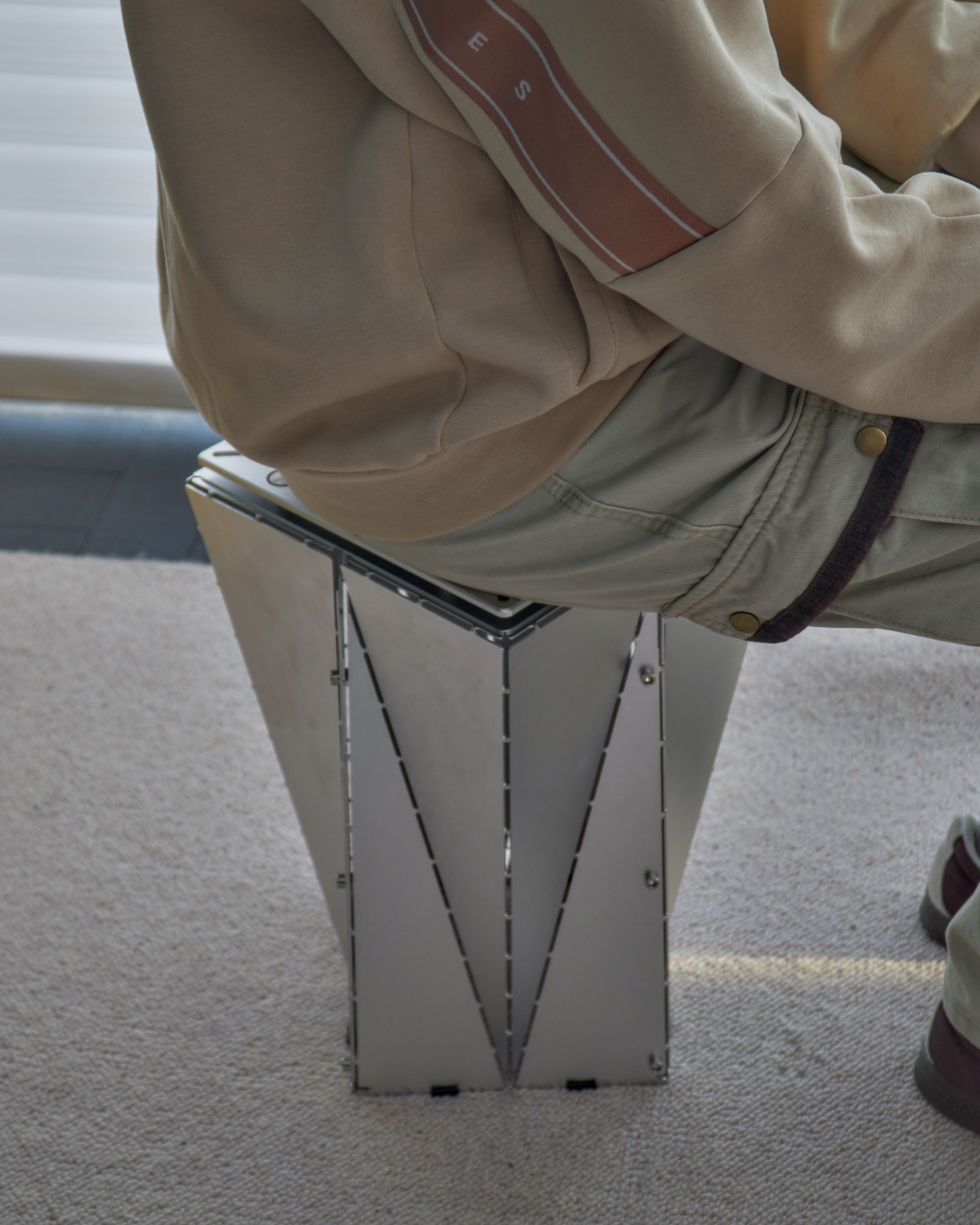 Origami Aluminum Side Table
