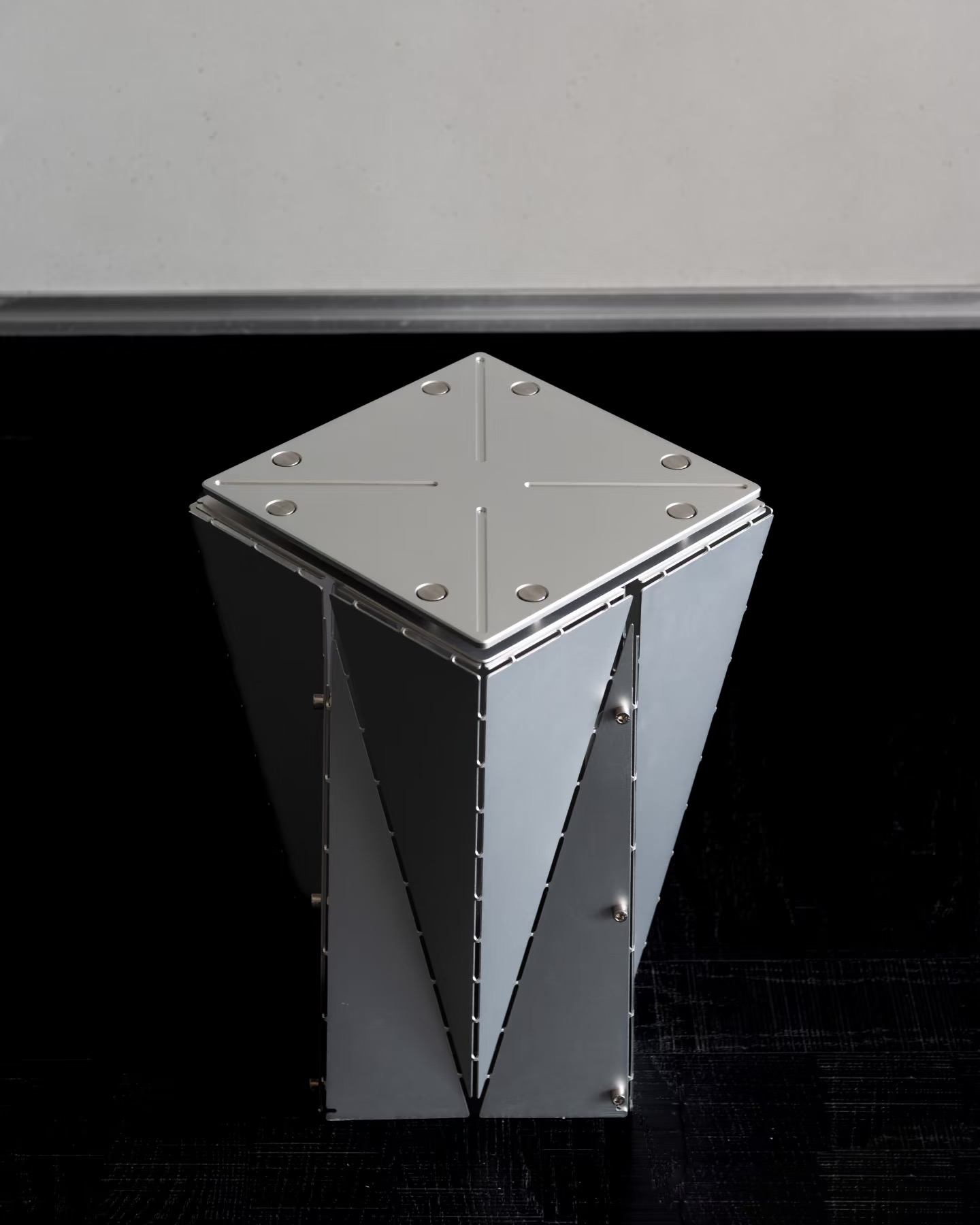 Origami Aluminum Side Table