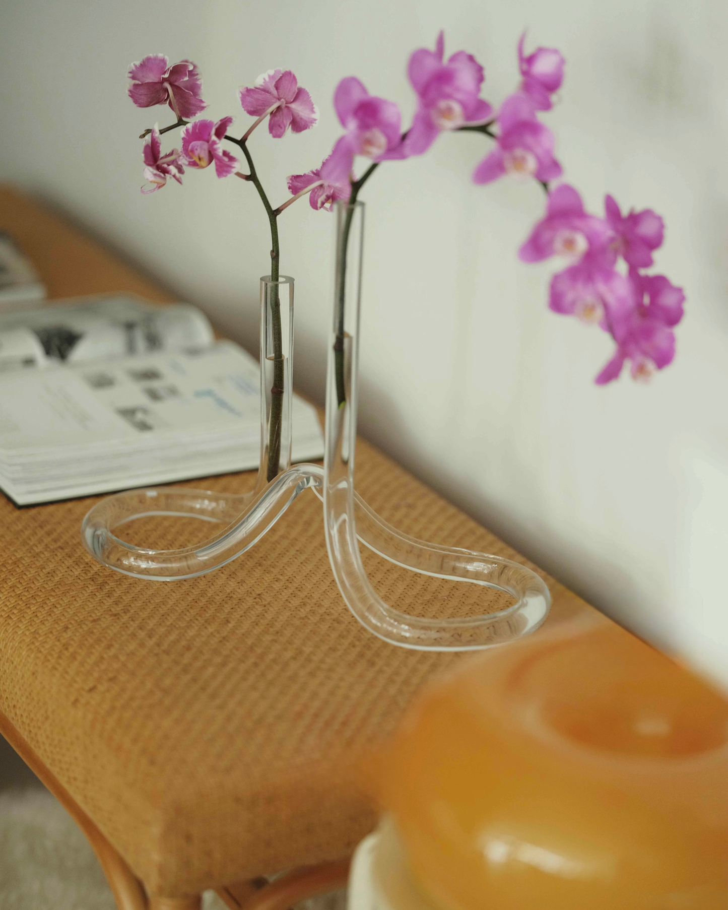 Handblown Glass Oil Lamp