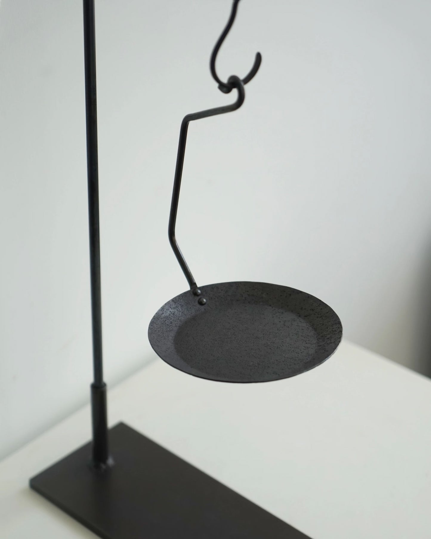 Hand-Forged Wrought Iron Hanging Candle Holder