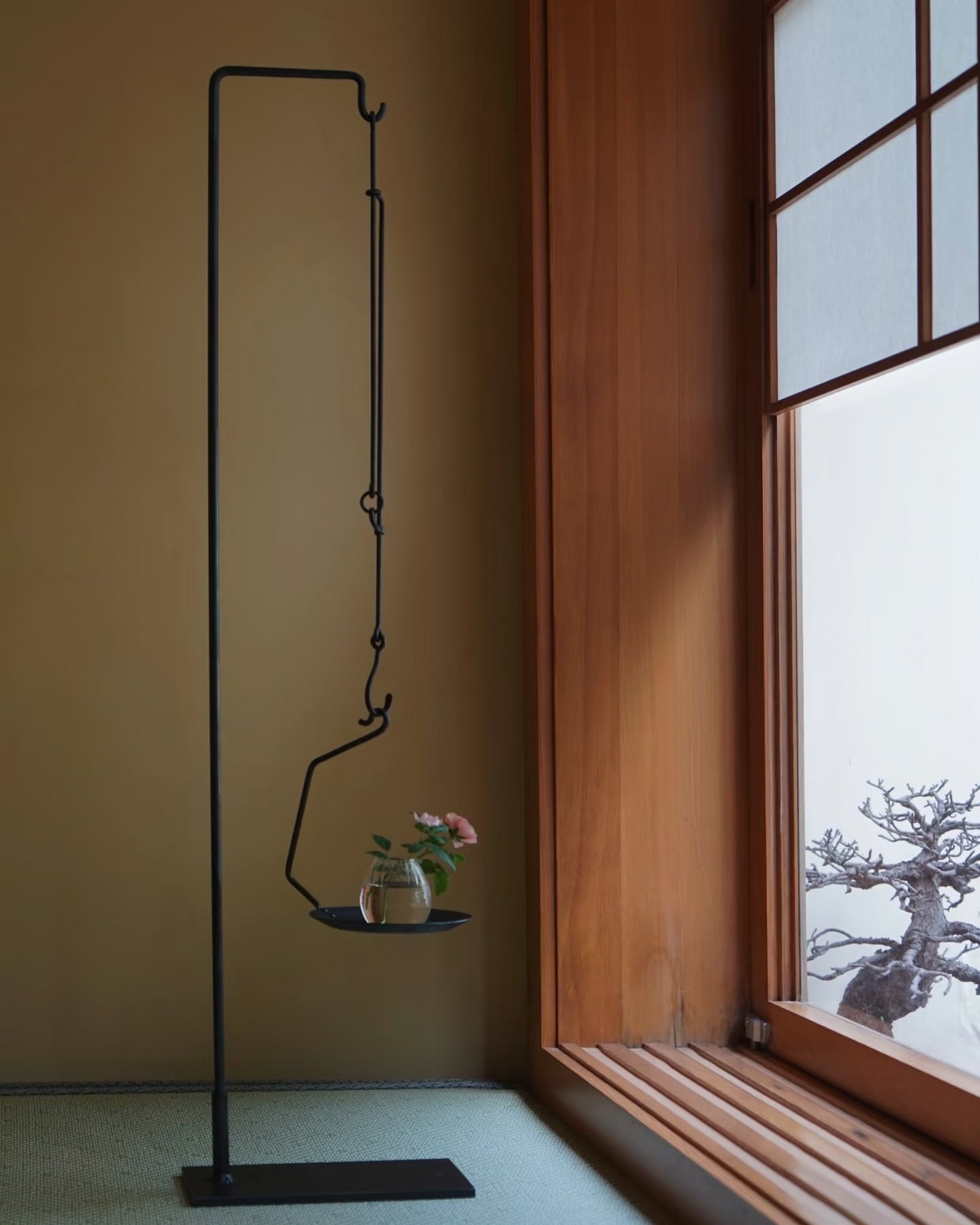 Hand-Forged Wrought Iron Hanging Candle Holder