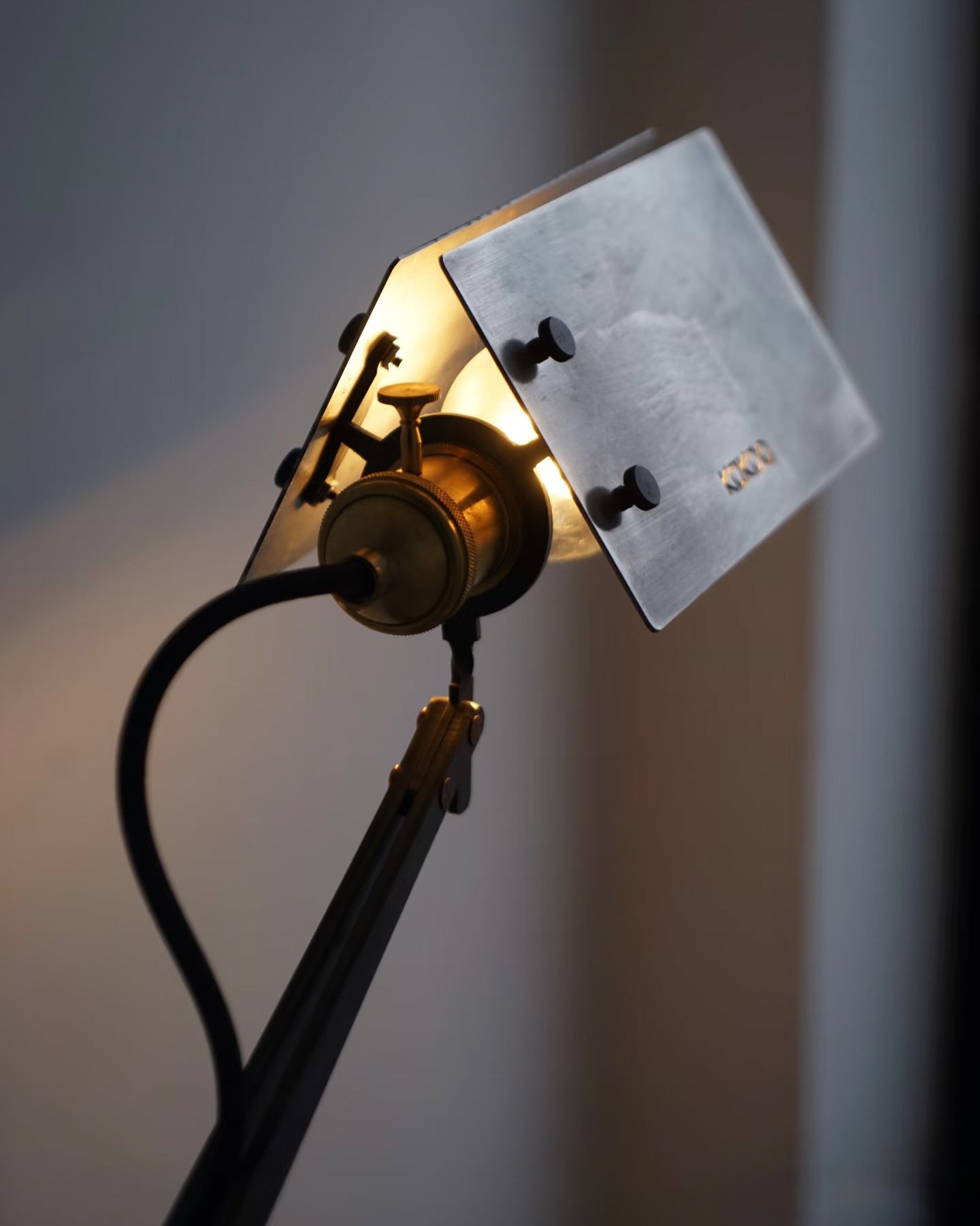 Hand-Forged Wrought Iron Floor Lamp