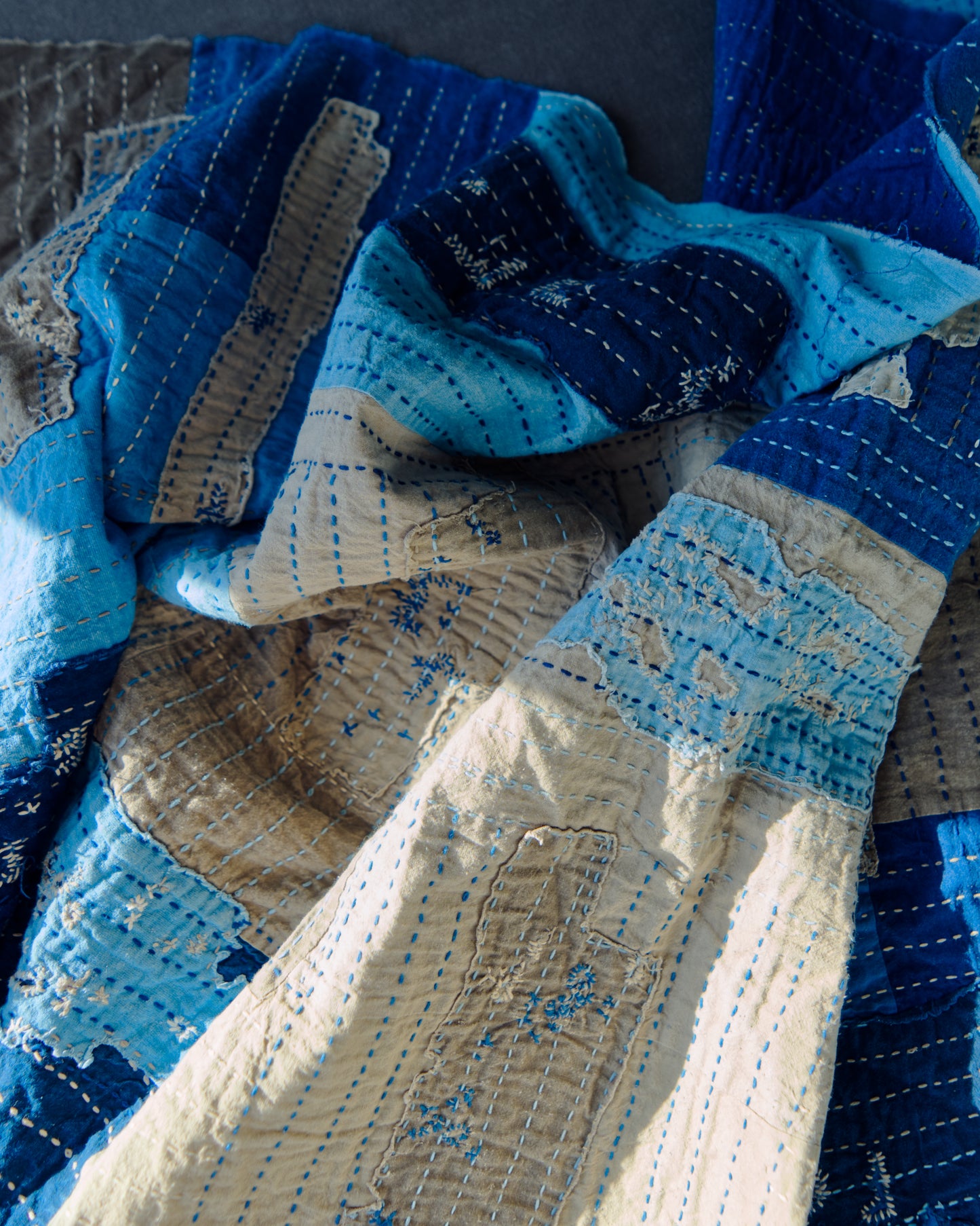 Hand-sewn Plant-dyed Throw