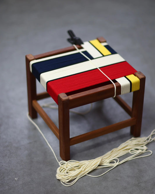 Handwoven “Piet Mondrian” Side Table Type A