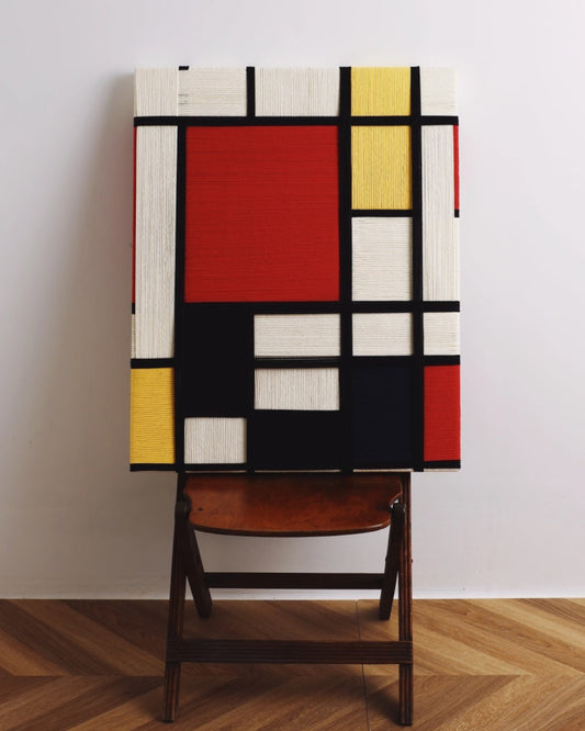 Handwoven “Piet Mondrian” Wall Art Type C