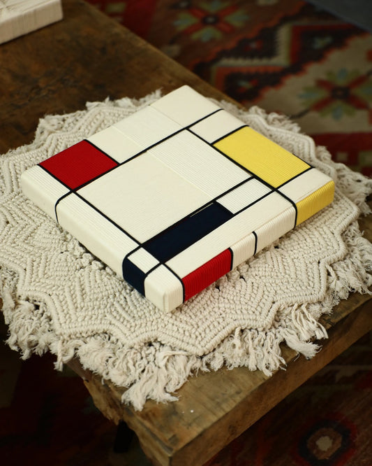 Handwoven “Piet Mondrian” Wall Art Type A