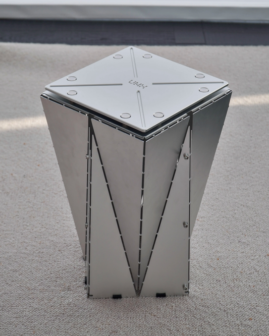 Origami Aluminum Side Table