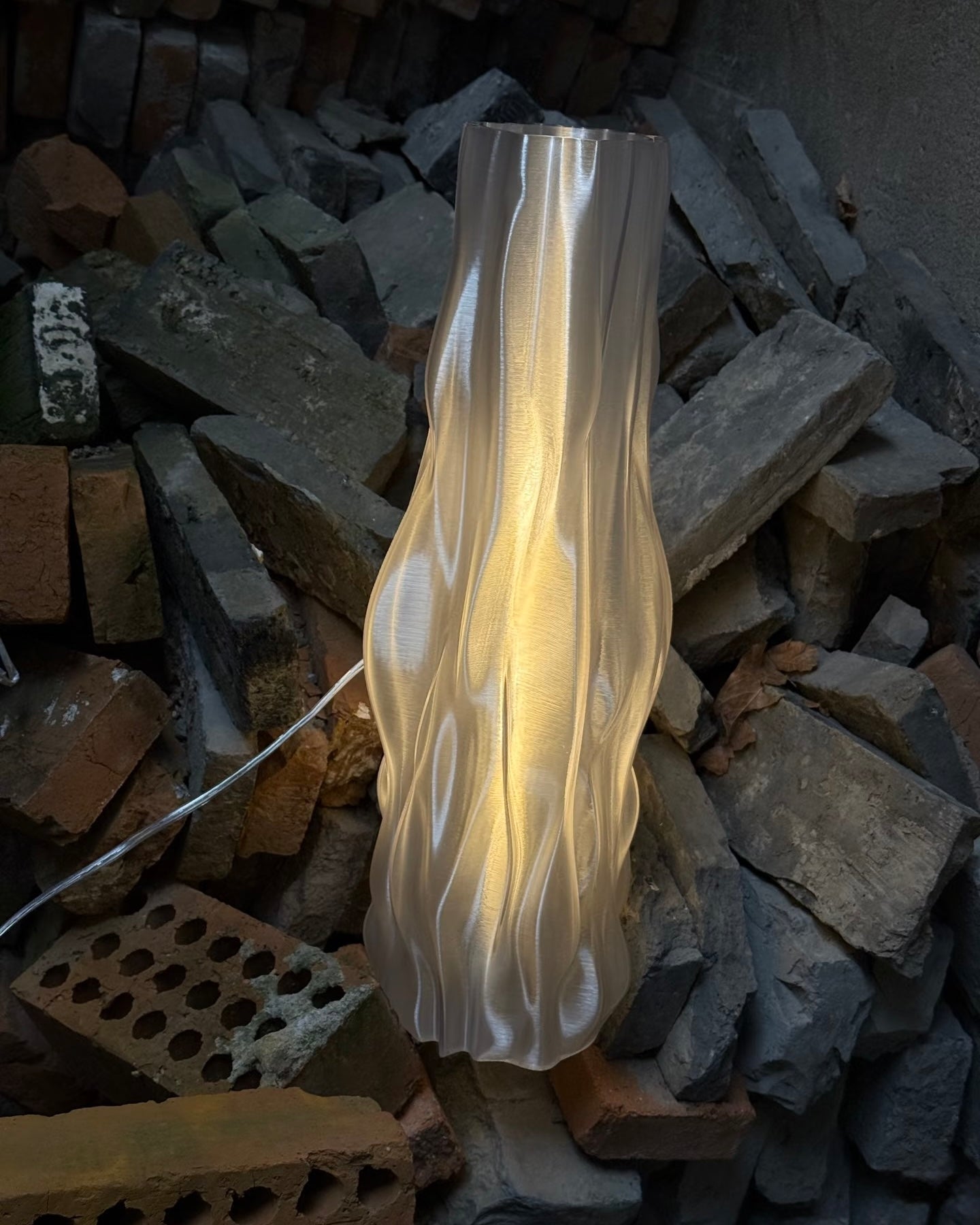 1.6Ft Large Format 3D Printed Table Lamp
